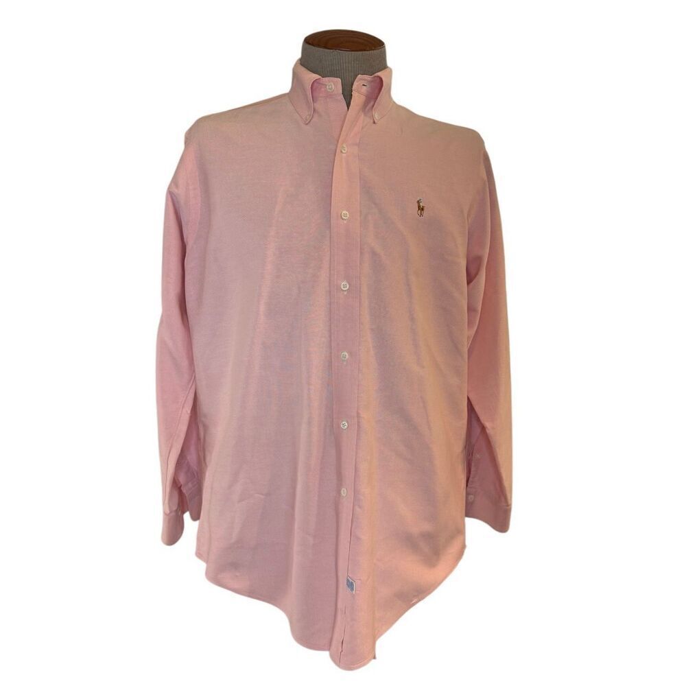 Ralph Lauren Pink Button Down Dress Shirt Sz. 15.5/33. Preppy Professional